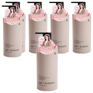 hoi 好好生活 日京山風輕透保濕乳液 粉紅胡椒 土耳其玫瑰 覆盆子花 500ml 台灣, 6瓶