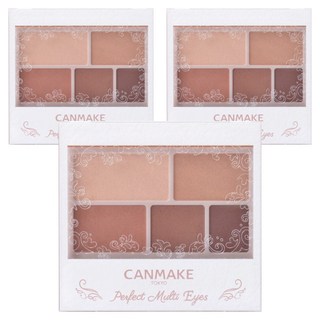 CANMAKE 完美霧面眉影盤 附鏡子及刷子, 05杏仁摩卡, 3個