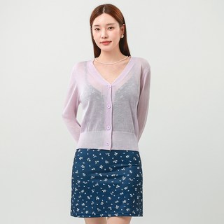 Elsso V領馬甲吊帶背心 花卉素色 & 迷你連身裙, 海軍藍花卉