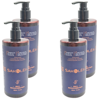 SAHOLEA 森歐黎漾 質進化咖啡因涼感控油健髮洗髮精, 480ml, 4瓶