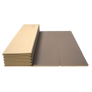 QMAT 環保POE 摺疊瑜珈墊 6mm, 奶茶棕, 展開60 x 180 x 0.6cm 摺疊15 x 60 x 10cm, 1個