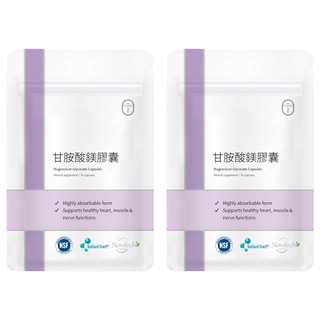 德創生技 甘胺酸鎂膠囊 - 高吸收鎂, 30顆, 2包