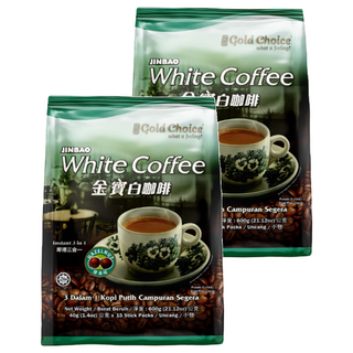Gold Choice 金寶 即溶榛果白咖啡 600g, 40g, 15入, 2袋