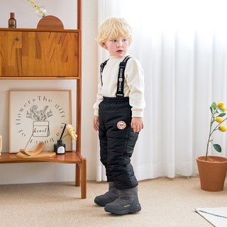 WALTONKIDS 兒童基本款拼貼滑雪褲