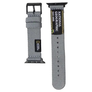 NATIONAL GEOGRAPHIC 國家地理 Nato 潮流錶帶, 灰色, 1條