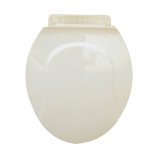 Toppuror 泰浦樂 抗菌超荷重馬桶蓋 寬度36cm 孔距可調整範圍13~16cm 伸縮距離43.5~45cm 台灣製造, 牙色, 1個