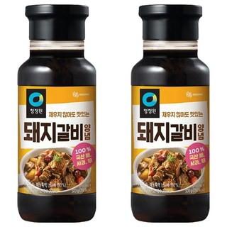 청정원 전통 돼지갈비양념, 500g, 2개
