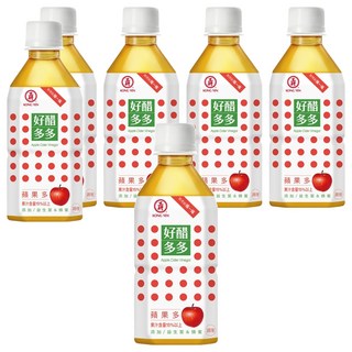工研 好醋多多 蘋果多, 含15%以上果汁, 添加益生菌和蜂蜜, 350ml, 6瓶