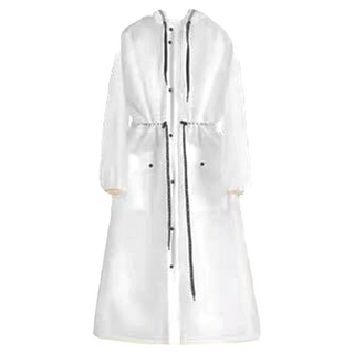 EVA收腰風衣，XL，白色，1件