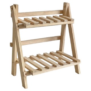 快豹生活 韓式韓風ins實木桌面雙層置物架 桌面收納好幫手, 原木色 咖色, 1個