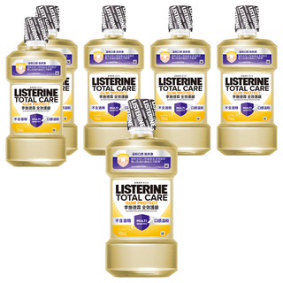 LISTERINE 李施德霖 全效護齦漱口水 不含酒精 口感溫和, 500ml, 6瓶