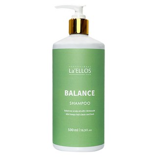 La'ELLOS 愛諾斯 動感控油洗髮精 100%萊姆馬鞭草萃取 平衡油脂分泌, 500ml, 1瓶