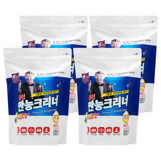 동성크리너 만능 세정티슈 지퍼백 200p, 4개