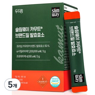 슬림웨이 두드림 카무트 브랜드밀 발효효소, 5개, 30회분