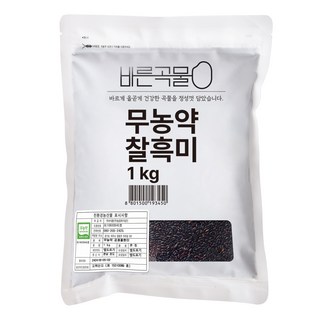 바른곡물 국산 무농약 찰흑미, 1kg, 1개