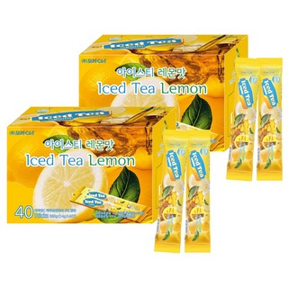 檸檬冰茶沖泡粉, 14g, 40條, 2盒