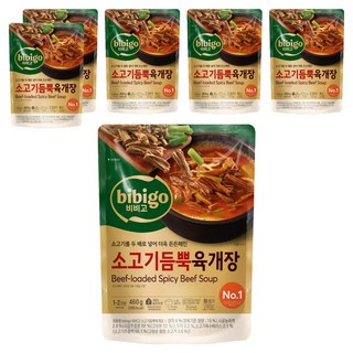 비비고 소고기듬뿍 육개장, 460g, 6개