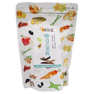 元氣家 梅汁青芒果乾 200g/包 - 酸甜Q彈，獨立包裝，健康零食首選, 1包