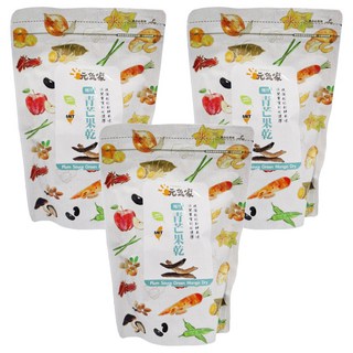 元氣家 梅汁青芒果乾 (200g/包) - 酸甜Q彈 台灣青芒果乾 獨立包裝 健康零食, 3包