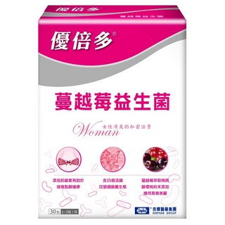 Sinphar 杏輝醫藥 YouBest 優倍多 蔓越莓益生菌, 含35億活菌 6種專利益菌 專利私密益菌 增強私密保護, 30包, 2g, 1盒