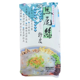 中農粉絲 馬尾絲粉皮 上等馬鈴薯澱粉 豌豆澱粉 綠豆澱粉 口感獨特 零脂肪 低GI 全素 零添加 清真認證, 120g, 1包