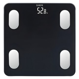 SAMPO 聲寶 14合1藍牙智能電子體重計 健康體脂計, 1個, BF-Z2306BL, 黑色