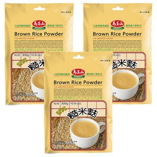 馬玉山 糙米麩, 300g, 3包
