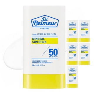 닥터벨머 UV 더마 무기자차 선스틱 SPF50+ PA+++, 20g, 6개