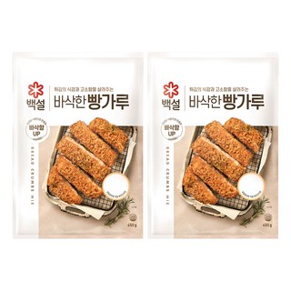 CJ BEKSUL 白雪 麵包粉, 450g, 2個