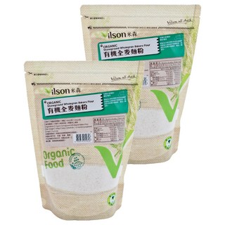 Vilson 米森 有機全麥麵粉, 500g, 2包