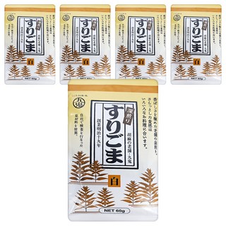 九鬼 深煎白芝麻粉 2503, 60g, 5包