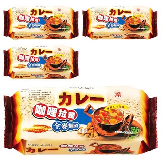 承昌食品 咖哩全麥拉麵 純素, 420g, 4包