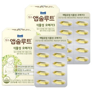 맘스앱솔루트 식물성 오메가3, 60정, 2개