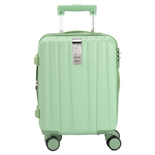 HOWONE 防刮防爆拉鍊可加大行李箱 登機箱 2.2kg, 16吋(32 x 20 x 47cm), 酪梨綠