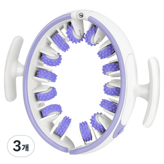 Mpeni 14輪旋轉滾輪全身按摩器, 紫色, 3個