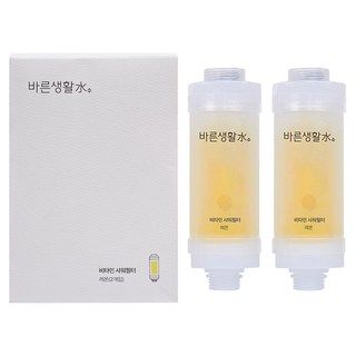 正直生活水 維他命淋浴過濾器, 檸檬, 2個