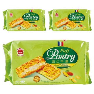義美 杏仁千層派, 80g, 3包