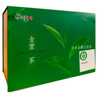 桂淳 金萱茶 禮盒 (2包/盒) - 台灣南投茶葉 清新回甘 送禮自用, 300g, 1盒