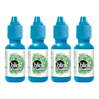 blink 冰藍 高水份隱形眼鏡濕潤液, 10ml, 4瓶