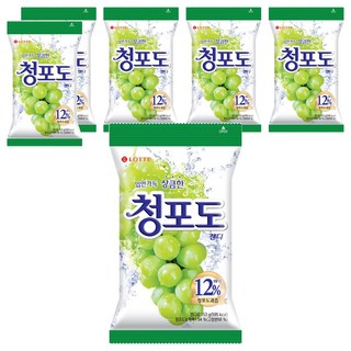롯데웰푸드 청포도 캔디, 153g, 6개