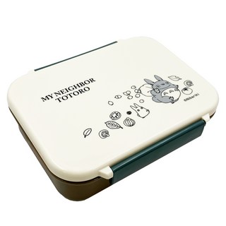 Skater 塑膠便當盒 550ml, TOTORO 咖啡色 + 米白色, 1個