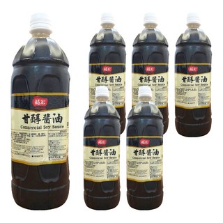 龍宏 甘醇醬油 Commercial Soy Sauce, 1.05kg, 6瓶