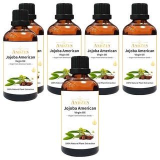 ANDZEN 安得仁 美國初榨保濕按摩基底油 荷荷芭油, 6個, 100ml
