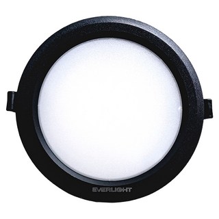 EVERLIGHT 億光 LED 星垣 15W 三段切換鍵換色嵌燈 15cm, 黑殼, 1個