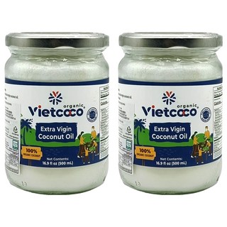 Vietcoco 初榨椰子油, 2個, 500ml