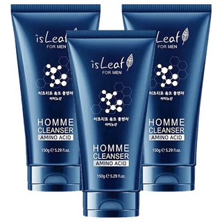 isLeaf 男士激淨潔面乳胺基酸, 150g, 3件