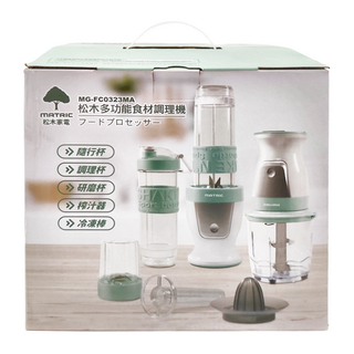 松木 多功能食物調理機 2200mAh, MG-FC0323MA, 1台