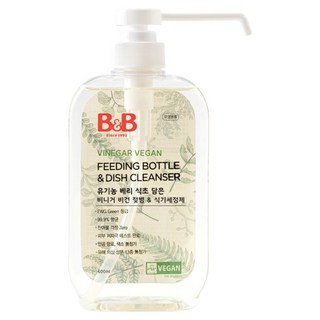 비앤비 베리 식초 담은 비건 젖병 & 식기 세정제 용기형, 1개, 600ml