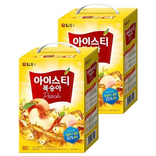 담터 아이스티 복숭아, 14g, 80개입, 2개