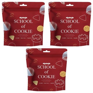台灣優格餅乾學院 School of Cookie 巧克力奶酥餅乾 (130g/包), 3包